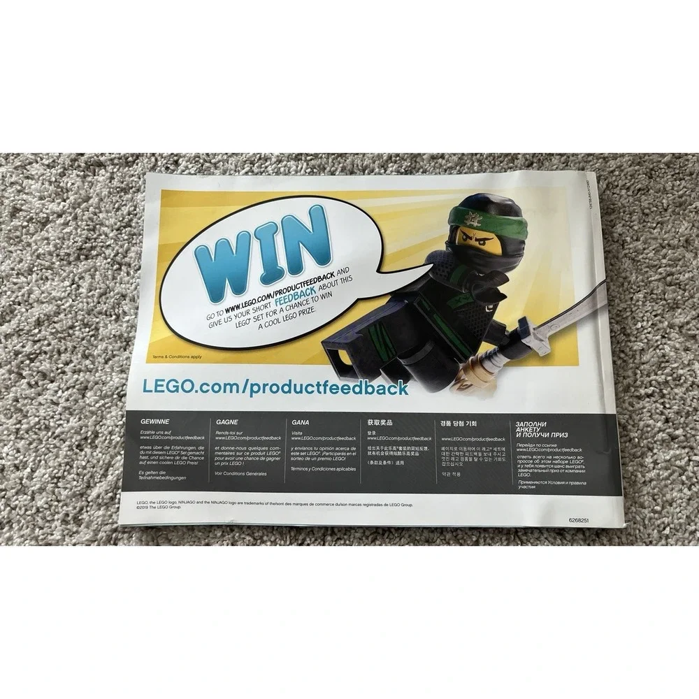 Ninjago Legacy Monastery Of Spinjitzu 70670 INSTRUCTION BOOKLET MANUAL ONLY